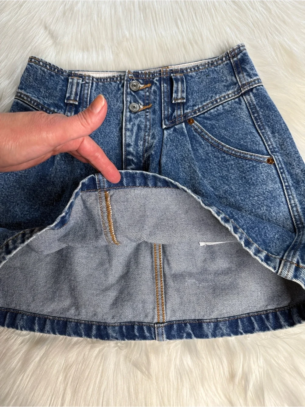 Abercrombie Acid Wash 90’s Style Denim Mini Skirt